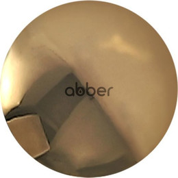 Декоративная крышка на слив для раковины Abber AC0014GG, золото - фото 