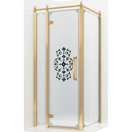 Душевое ограждение Ambassador Royal 90x90 см 18015308-L (стекло 8 мм) золото/прозрачное - фото 