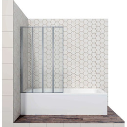 Шторка для ванны Ambassador Bath Screens 1200х1400 мм 16041112, хром/прозрачное - фото 