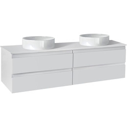 Тумба подвесная со столешницей Jacob Delafon Madeleine 124 см EB2085-J5, белый глянцевый - фото 