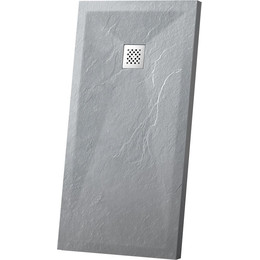 Поддон каменный Vincea 110х90 см VST-4SR9011G, серый - фото 