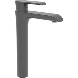 Смеситель для раковины высокий Vincea Esse VBF-1E2MB, черный матовый - фото 