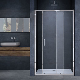 Душевая дверь Vincea Alpha 130 см VDS-3AL130CL, хром/прозрачное - фото 