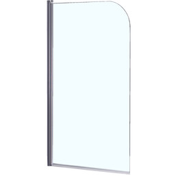 Шторка для ванны Loranto CS-F01 65х120 см, хром/прозрачное - фото 