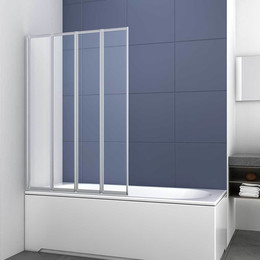 Шторка для ванны Vincea 100 см VSB-31100CL, хром/прозрачное - фото 