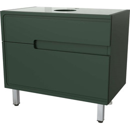 Тумба напольная со столешницей Taliente Cevia 80 см TA-MBC-80PS-grigio verde, серо-зелёный матовый - фото 