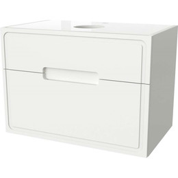 Тумба подвесная со столешницей Taliente Olejo 60 см TA-MBO-60PS-blanco, белый глянец - фото 