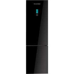 Двухкамерный холодильник Schaub Lorenz SLU S379Y4E (чёрное стекло) - фото 