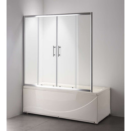 Шторка для ванны Taliente 170 см TA-1714CP, хром/прозрачное - фото 