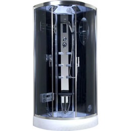 Гидробокс Niagara Ultra NG-902-01 100x100 см, хром/тонированное (безсиликоновая сборка) - фото 