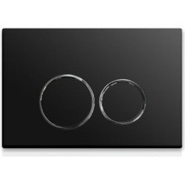 Кнопка смыва CeramaLux DC-012, черный матовый - фото 