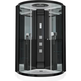 Гидробокс Grossman 120 см GR242, чёрный/прозрачное - фото 