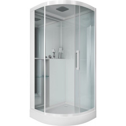 Душевое кабина Grossman 100x100 см GR160, белый/прозрачное - фото 