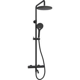 Душевая стойка с термостатом WasserKraft A288.077.078.BM Thermo, черный - фото 