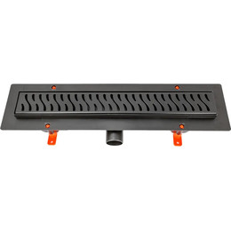 Трап Veconi Harmony Black 35 см V350HB, черный матовый, Цвет производителя: чёрный матовый, Размер трапа: 350 - фото 