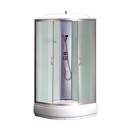 Душевая кабина Loranto 100x100 см CS-6610-25 F, хром/матовое - фото 