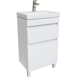 Тумба напольная с раковиной Iddis Zodiac 50 см ZOD5CBFi95K, белый матовый - фото 