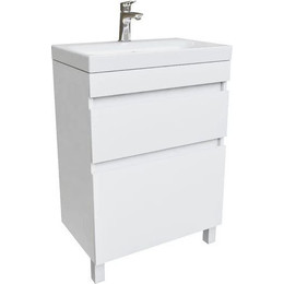 Тумба напольная с раковиной Iddis Zodiac 60 см ZOD6CBFi95K, белый матовый - фото 