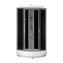 Душевая кабина Loranto 100x100 см CS-6610-25 G, хром/прозрачное - фото 