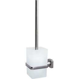 Ёршик для унитаза WasserKraft Rhin K-8727, цвет никель - фото 