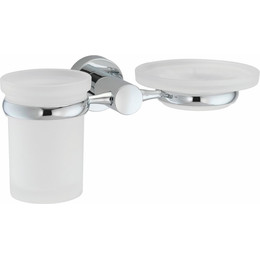 Стакан для зубных щеток с мыльницей WasserKraft Donau K-9426 - фото 