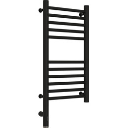 Полотенцесушитель электрический Сунержа Богема 3.0 П11 600x300 мм (прямая перемычка) 31-5804-6030 L, чёрный матовый - фото 