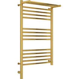Полотенцесушитель электрический Сунержа Богема с полкой 3.0 П14 800x500 мм (прямая перемычка) 03-5806-8050 L, золото - фото 