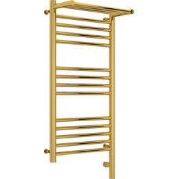 Полотенцесушитель электрический Сунержа Богема с полкой 3.0 П14 800x400 мм (прямая перемычка) 03-5807-8040 R, золото - фото 