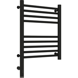 Полотенцесушитель электрический Сунержа Богема 3.0 П9 500x400 мм (прямая перемычка) 31-5804-5040 L, чёрный матовый - фото 