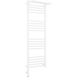 Полотенцесушитель электрический Сунержа Богема с полкой 3.0 П20 1200x400 мм (прямая перемычка) 12-5806-1240 L, белый - фото 