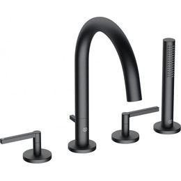 Смеситель для ванны Kludi Nova Fonte Puristic 204253915, черный матовый - фото 