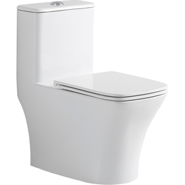 Унитаз-моноблок безободковый Sole Orax с тонкой крышкой микролифт - фото 