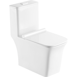 Унитаз-моноблок безободковый Sole Slot с тонкой крышкой микролифт - фото 