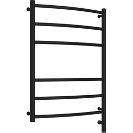 Полотенцесушитель электрический Сунержа Галант 3.0 П6 800x600 мм 31-5801-8060 R, чёрный матовый - фото 