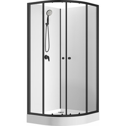 Душевая кабина Loranto Neo 90х90 см CS-21800, чёрный/прозрачное - фото 