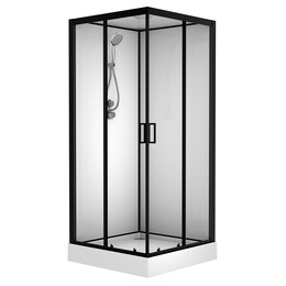 Душевая кабина Loranto Neo 90x90 см CS-22110, чёрный/прозрачное - фото 