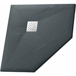 Поддон каменный Grossman Strong 100x100 см GR-S2100100D, графит матовый - фото 