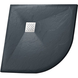 Поддон каменный Grossman Strong 100x100 см GR-S2100100, графит матовый - фото 