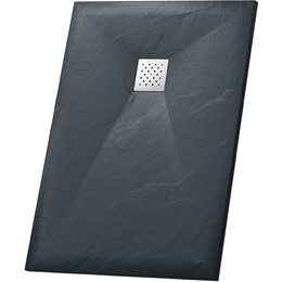 Поддон каменный Grossman Strong 100x70 см GR-S270100Q, графит матовый - фото 