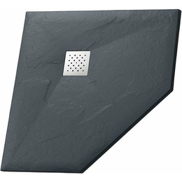 Поддон каменный Grossman Strong 90x90 см GR-S29090D, графит матовый - фото 