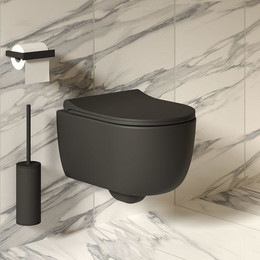 Унитаз подвесной безободковый Ambassador Abner 103T20201R, черный матовый, Цвет производителя: чёрный - фото 