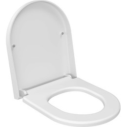 Сиденье с крышкой для унитаза Ambassador Nord микролифт 132T20101, белый матовый - фото 