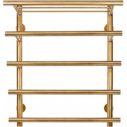 Полотенцесушитель электрический Secado Турин 6 с полкой П5 500x600 мм (возможность скрытого подключения) бронза - фото 