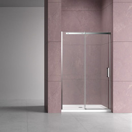 Душевая дверь Vincea Dice 160 см VDS-4D160CL (стекло 8 мм), хром/прозрачное - фото 