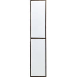 Пенал подвесной Эстет Monaco Wood 35 см L ФР-00010690, белый/тёмное дерево - фото 