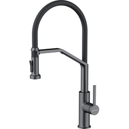 Смеситель для кухни Omoikiri Makkari 2 Plus-SB GM-BL 4994497, вороненая сталь - фото 