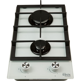 Газовая варочная поверхность Oasis P-GWD Domino (белое стекло) - фото 