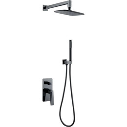 Душевая система для душа Boheme Venturo 374-SGM, shine gun metal, Цвет производителя: shine gun metal - фото 