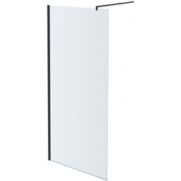 Душевая перегородка Aquatek Walk in AQ WIW 10020BL 100 см (стекло 8 мм) чёрный/прозрачное - фото 