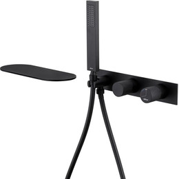 Смеситель для ванны Abber Rund AF8731B, черный матовый, Цвет производителя: чёрный матовый - фото 